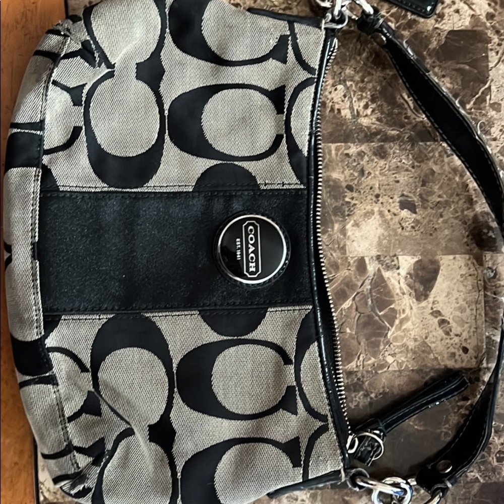 Black coach purse